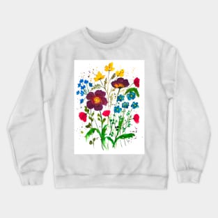 Watercolor floral 3 Crewneck Sweatshirt